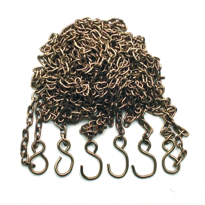 Complete set ketting voor Zaanse klok incl. de haken en de ringen