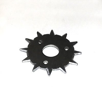 Spoordeel, sterrad slagwerk, RECHTE tandvorm,.GEPUNT.