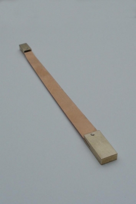 Slingerveer 125mm met blokjes voor friese staartklok. Zonder schroefdraad.