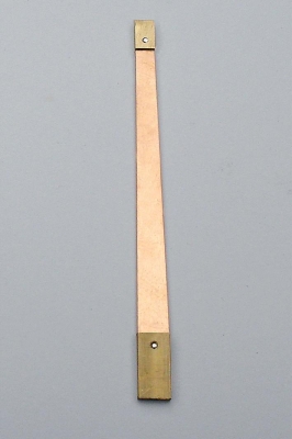 Slingerveer 125mm met blokjes voor friese staartklok. Zonder schroefdraad.