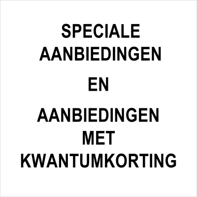 Speciale aanbiedingen