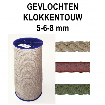 Gevlochten touw 5-6-8 mm