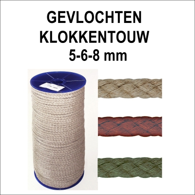  Klokkentouw 5-6-8 mm.
