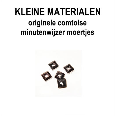 Vierkanten minutenwijzer moertjes (comtoise)